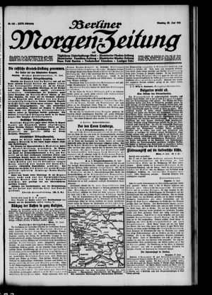Berliner Morgen-Zeitung vom 22.06.1915