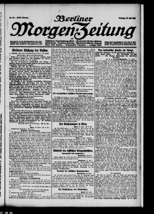 Berliner Morgen-Zeitung vom 29.06.1915