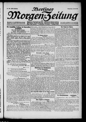 Berliner Morgen-Zeitung vom 15.07.1915