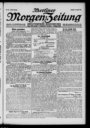 Berliner Morgen-Zeitung vom 03.08.1915