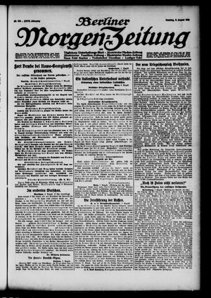 Berliner Morgen-Zeitung vom 08.08.1915