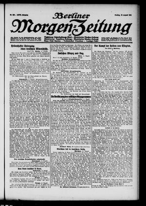 Berliner Morgen-Zeitung vom 13.08.1915