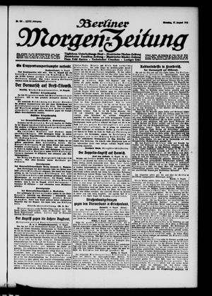 Berliner Morgen-Zeitung vom 17.08.1915