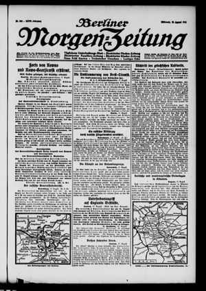 Berliner Morgen-Zeitung vom 18.08.1915