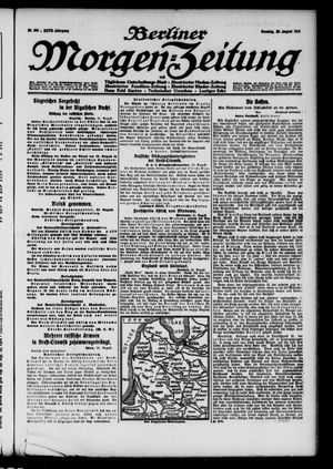 Berliner Morgen-Zeitung vom 22.08.1915