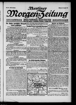 Berliner Morgen-Zeitung vom 25.08.1915