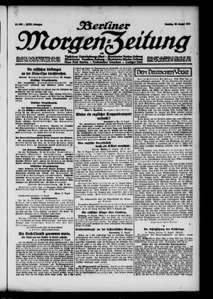 Berliner Morgen-Zeitung vom 29.08.1915