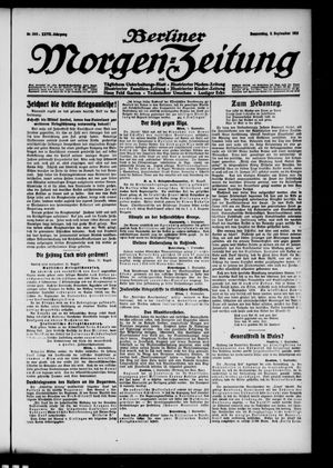 Berliner Morgen-Zeitung vom 02.09.1915