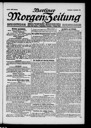 Berliner Morgen-Zeitung vom 04.09.1915