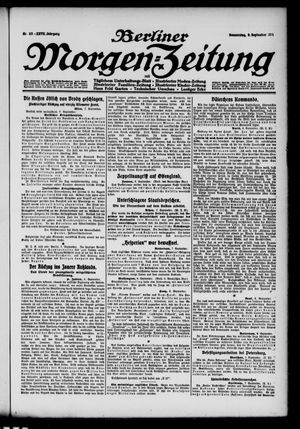 Berliner Morgen-Zeitung vom 09.09.1915