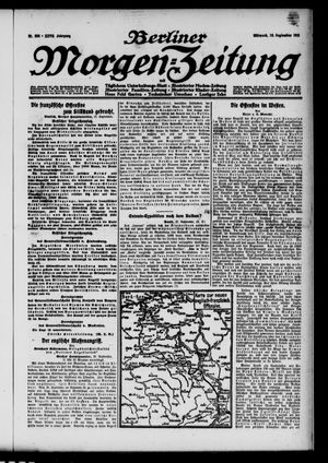 Berliner Morgen-Zeitung vom 29.09.1915