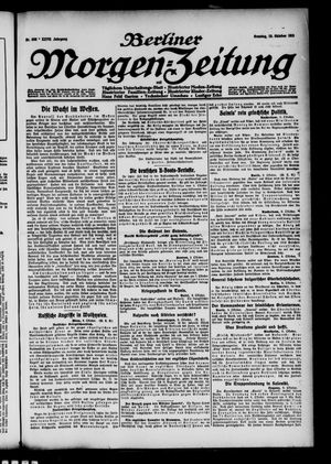 Berliner Morgen-Zeitung vom 10.10.1915