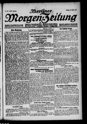 Berliner Morgen-Zeitung vom 31.10.1915