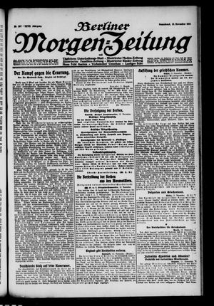 Berliner Morgen-Zeitung vom 13.11.1915