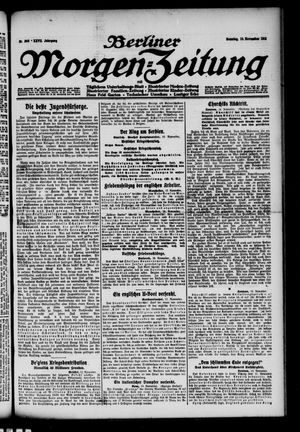 Berliner Morgen-Zeitung vom 14.11.1915