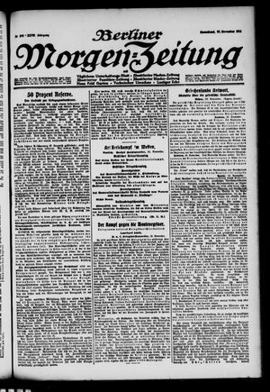 Berliner Morgen-Zeitung vom 27.11.1915