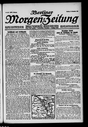 Berliner Morgen-Zeitung vom 19.12.1915