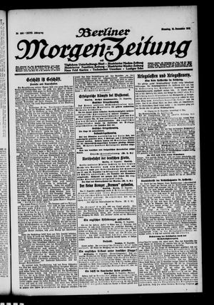 Berliner Morgen-Zeitung vom 21.12.1915