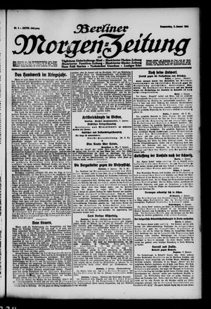 Berliner Morgen-Zeitung vom 06.01.1916