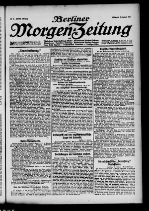 Berliner Morgen-Zeitung vom 12.01.1916