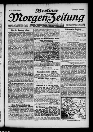 Berliner Morgen-Zeitung vom 13.01.1916