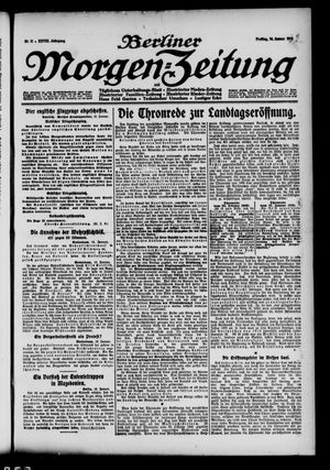 Berliner Morgen-Zeitung vom 14.01.1916