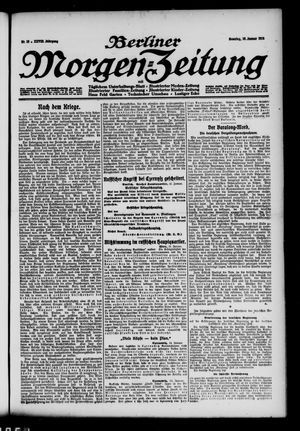 Berliner Morgenzeitung vom 16.01.1916