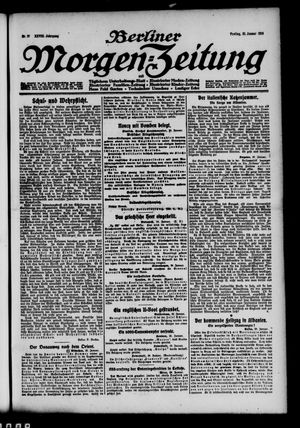 Berliner Morgen-Zeitung vom 21.01.1916