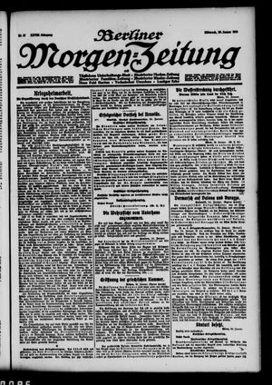 Berliner Morgen-Zeitung vom 26.01.1916