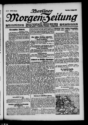 Berliner Morgen-Zeitung vom 03.02.1916