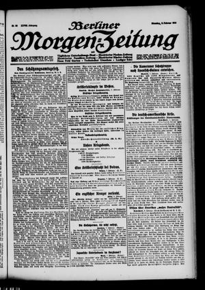Berliner Morgen-Zeitung vom 08.02.1916