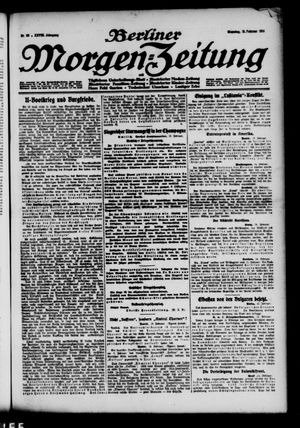 Berliner Morgen-Zeitung vom 15.02.1916