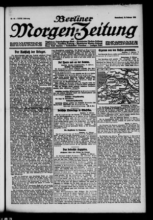 Berliner Morgen-Zeitung vom 19.02.1916
