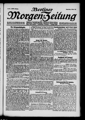 Berliner Morgen-Zeitung vom 09.03.1916