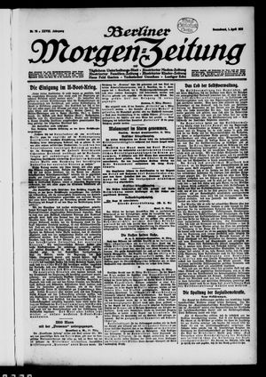 Berliner Morgen-Zeitung on Apr 1, 1916