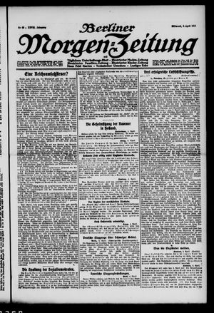 Berliner Morgen-Zeitung on Apr 5, 1916