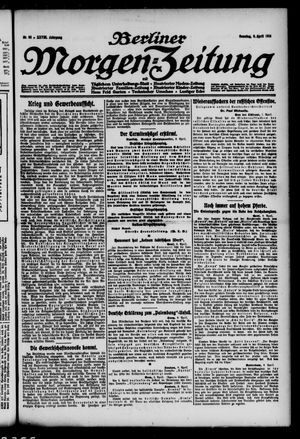 Berliner Morgen-Zeitung vom 09.04.1916