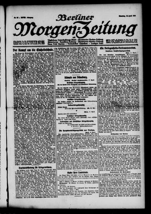 Berliner Morgen-Zeitung vom 18.04.1916