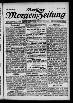 Berliner Morgen-Zeitung vom 19.04.1916