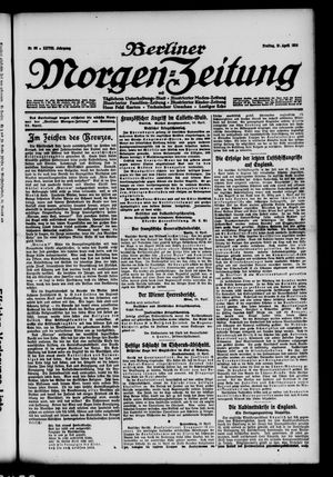Berliner Morgen-Zeitung vom 21.04.1916