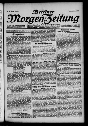 Berliner Morgen-Zeitung vom 23.04.1916