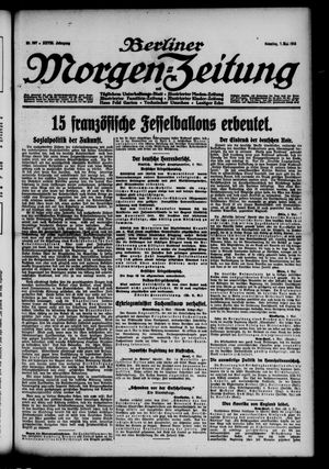 Berliner Morgen-Zeitung vom 07.05.1916