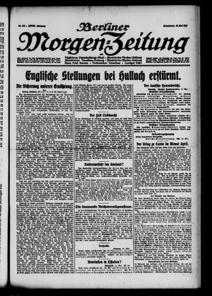 Berliner Morgen-Zeitung vom 13.05.1916