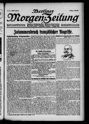 Berliner Morgen-Zeitung vom 14.05.1916