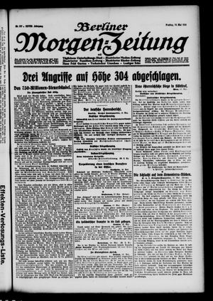 Berliner Morgen-Zeitung vom 19.05.1916