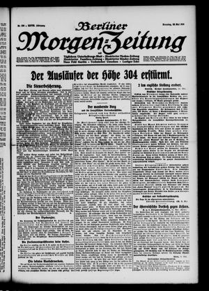 Berliner Morgen-Zeitung vom 23.05.1916