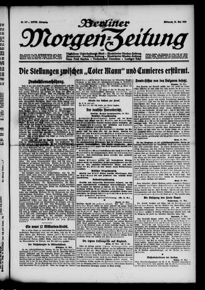 Berliner Morgen-Zeitung vom 31.05.1916