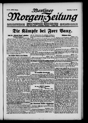 Berliner Morgen-Zeitung vom 08.06.1916