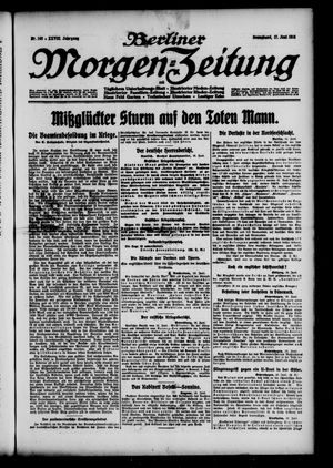 Berliner Morgen-Zeitung vom 17.06.1916