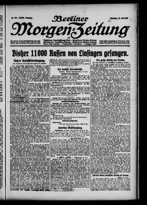 Berliner Morgen-Zeitung vom 27.06.1916